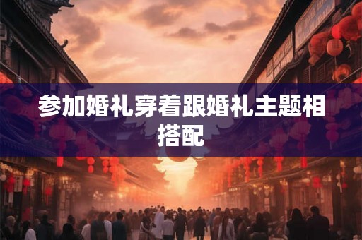 参加婚礼穿着跟婚礼主题相搭配 参加婚礼穿着跟婚礼主题相搭配