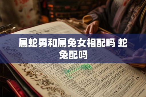属蛇男和属兔女相配吗 蛇兔配吗