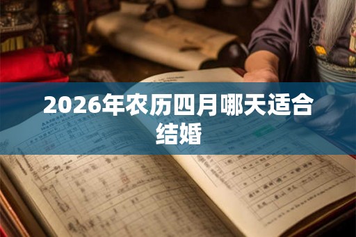 2026年农历四月哪天适合结婚 2026年农历四月哪天适合结婚