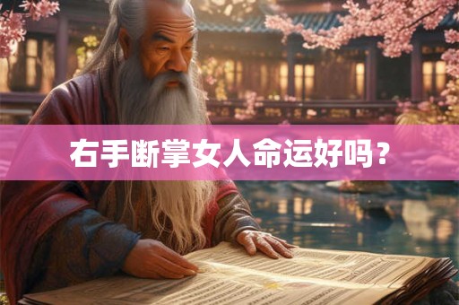 右手断掌女人命运好吗? 右手断掌女人命运好吗?