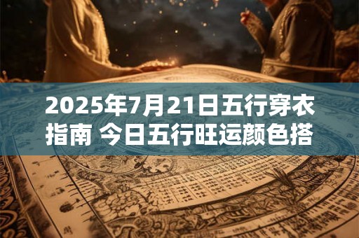2025年7月21日五行穿衣指南 今日五行旺运颜色搭配 2025年7月21日五行穿衣指南 今日五行旺运颜色搭配