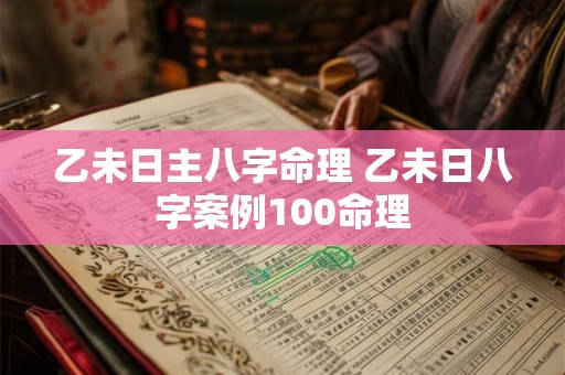 乙未日主八字命理 乙未日八字案例100命理