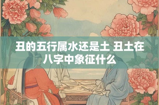 丑的五行属水还是土 丑土在八字中象征什么 丑的五行属水还是土 丑土在八字中象征什么