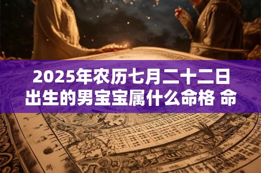 2025年农历七月二十二日出生的男宝宝属什么命格 命运详解