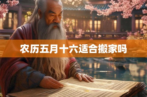 农历五月十六适合搬家吗 农历五月十六适合搬家吗