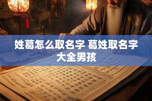 姓葛怎么取名字 葛姓取名字大全男孩 姓葛怎么取名字 葛姓取名字大全男孩