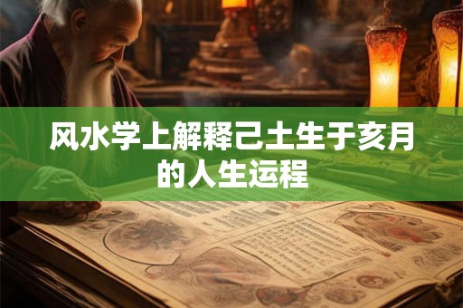 风水学上解释己土生于亥月的人生运程