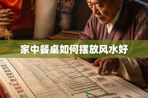 家中餐桌如何摆放风水好