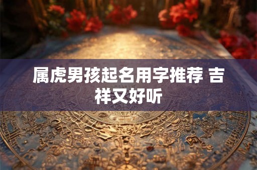属虎男孩起名用字推荐 吉祥又好听 属虎男孩起名用字推荐 吉祥又好听