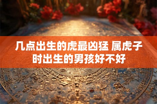 几点出生的虎最凶猛 属虎子时出生的男孩好不好