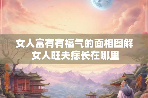 女人富有有福气的面相图解 女人旺夫痣长在哪里
