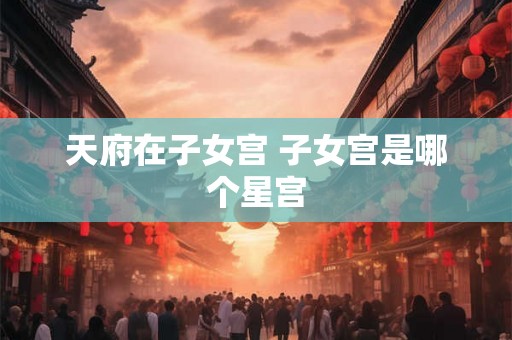 天府在子女宫 子女宫是哪个星宫