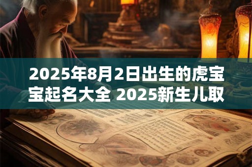 2025年8月2日出生的虎宝宝起名大全 2025新生儿取名技巧 2025年8月2日出生的虎宝宝起名大全 2025新生儿取名技巧