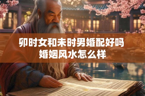 卯时女和未时男婚配好吗 婚姻风水怎么样