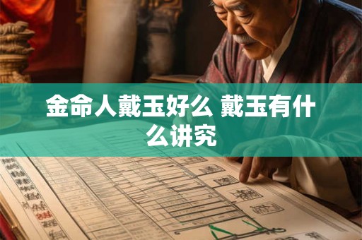 金命人戴玉好么 戴玉有什么讲究 金命人戴玉好么 戴玉有什么讲究