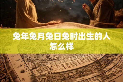 兔年兔月兔日兔时出生的人怎么样