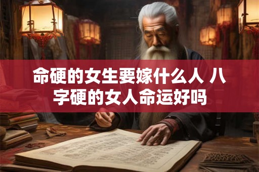 命硬的女生要嫁什么人 八字硬的女人命运好吗