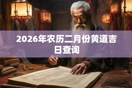 2026年农历二月份黄道吉日查询