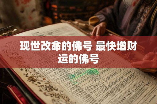 现世改命的佛号 最快增财运的佛号 现世改命的佛号 最快增财运的佛号