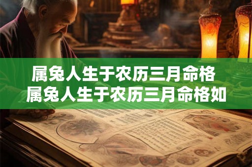 属兔人生于农历三月命格 属兔人生于农历三月命格如何 属兔人生于农历三月命格 属兔人生于农历三月命格如何