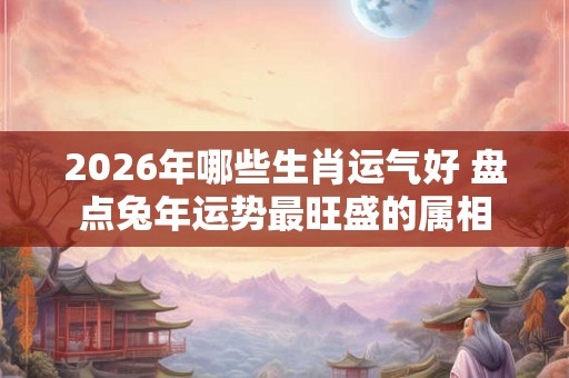 2026年哪些生肖运气好 盘点兔年运势最旺盛的属相 2026年哪些生肖运气好 盘点兔年运势最旺盛的属相