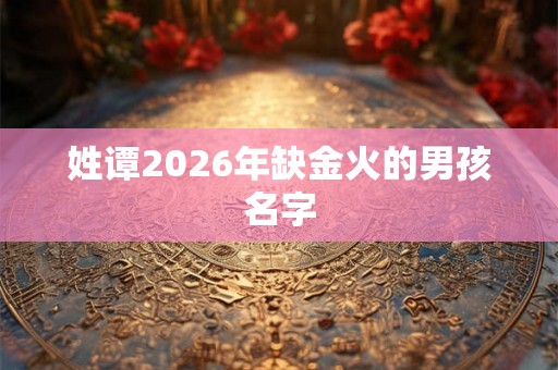 姓谭2026年缺金火的男孩名字 姓谭2026年缺金火的男孩名字