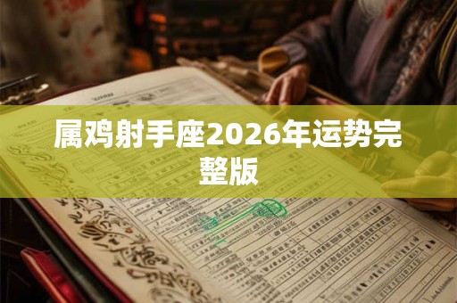 属鸡射手座2026年运势完整版 属鸡射手座2026年运势完整版