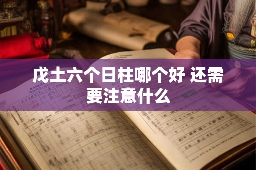 戊土六个日柱哪个好 还需要注意什么 戊土六个日柱哪个好 还需要注意什么