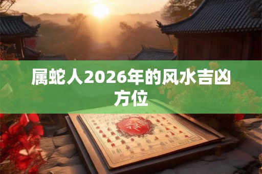 属蛇人2026年的风水吉凶方位 属蛇人2026年的风水吉凶方位