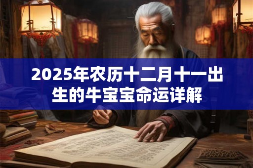 2025年农历十二月十一出生的牛宝宝命运详解 2025年农历十二月十一出生的牛宝宝命运详解