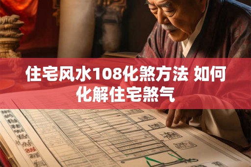 住宅风水108化煞方法 如何化解住宅煞气 住宅风水108化煞方法 如何化解住宅煞气