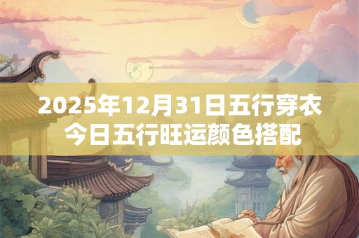 2025年12月31日五行穿衣 今日五行旺运颜色搭配 2025年12月31日五行穿衣 今日五行旺运颜色搭配