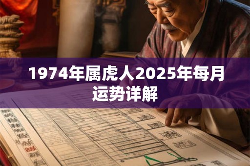 1974年属虎人2025年每月运势详解 1974年属虎人2025年每月运势详解