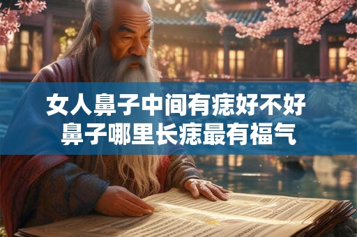 女人鼻子中间有痣好不好 鼻子哪里长痣最有福气 女人鼻子中间有痣好不好 鼻子哪里长痣最有福气