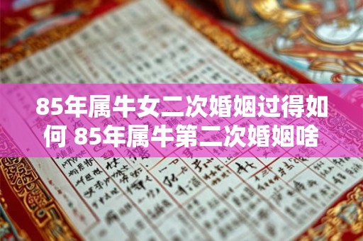 85年属牛女二次婚姻过得如何 85年属牛第二次婚姻啥时候