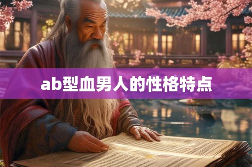ab型血男人的性格特点 ab型血男人的性格特点