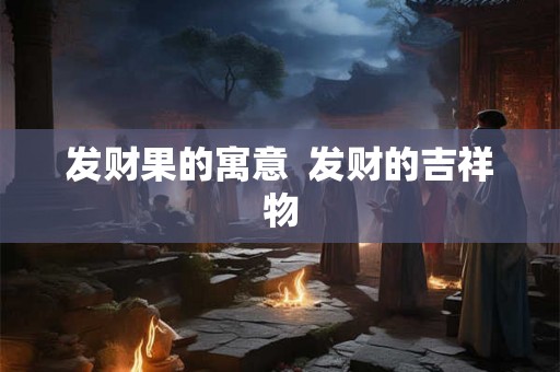 发财果的寓意 发财的吉祥物 发财果的寓意 发财的吉祥物