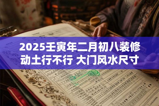 2025壬寅年二月初八装修动土行不行 大门风水尺寸 2025壬寅年二月初八装修动土行不行 大门风水尺寸