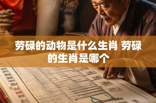 劳碌的动物是什么生肖 劳碌的生肖是哪个