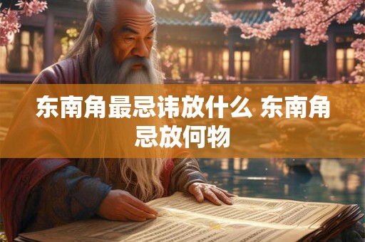 东南角最忌讳放什么 东南角忌放何物 东南角最忌讳放什么 东南角忌放何物