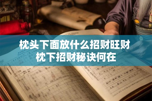 枕头下面放什么招财旺财 枕下招财秘诀何在 枕头下面放什么招财旺财 枕下招财秘诀何在