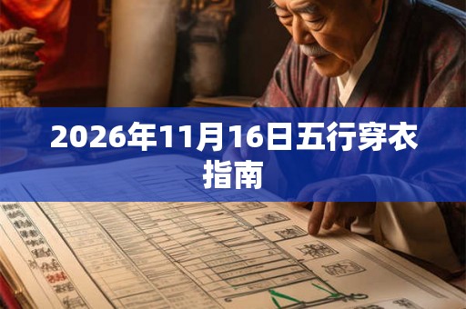 2026年11月16日五行穿衣指南 2026年11月16日五行穿衣指南