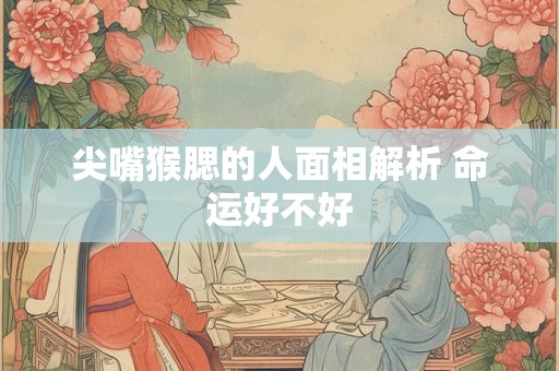 尖嘴猴腮的人面相解析 命运好不好