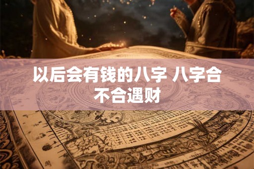 以后会有钱的八字 八字合不合遇财 以后会有钱的八字 八字合不合遇财