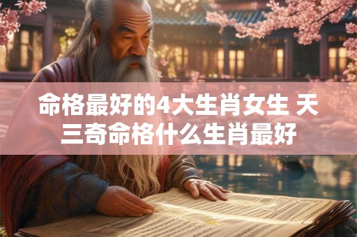 命格最好的4大生肖女生 天三奇命格什么生肖最好 命格最好的4大生肖女生 天三奇命格什么生肖最好