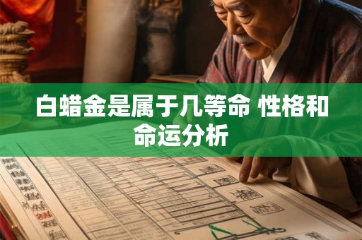 白蜡金是属于几等命 性格和命运分析