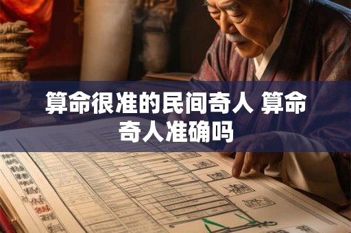 算命很准的民间奇人 算命奇人准确吗