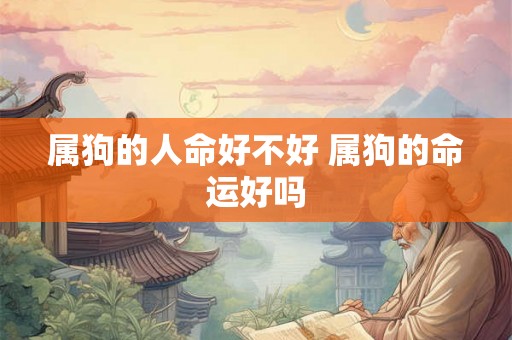 属狗的人命好不好 属狗的命运好吗 属狗的人命好不好 属狗的命运好吗