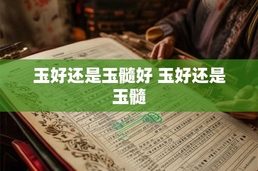 玉好还是玉髓好 玉好还是玉髓