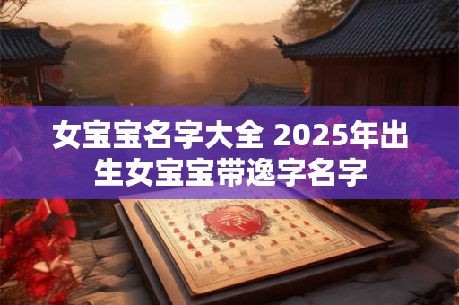 女宝宝名字大全 2025年出生女宝宝带逸字名字